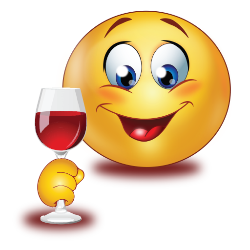 Party Red Wine Emoji