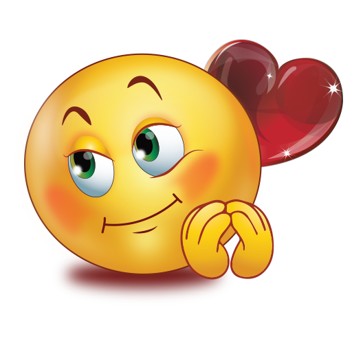 Love Big Eyes Big Red Glossy Heart Emoji