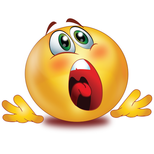 Face Screaming In Fear Emoticon Royalty Free Vector Image The Best