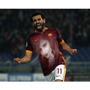 Mohamed Salah Roma photo effect