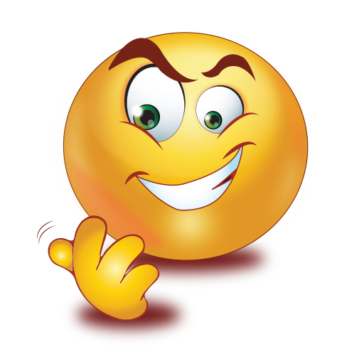 Evil Smile Come Hand Gesture Emoji