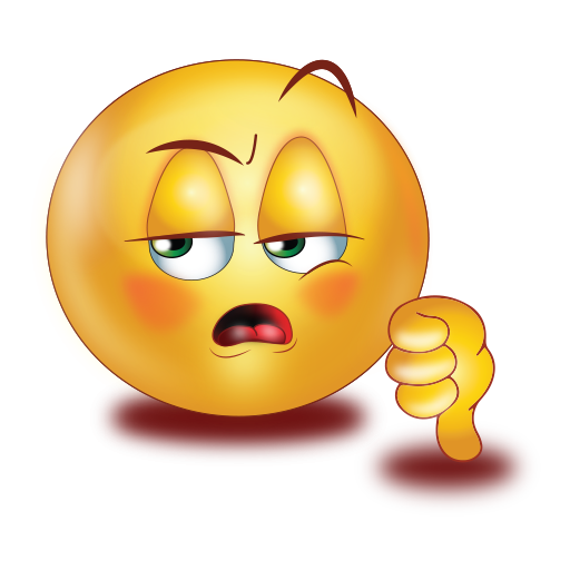 Careless Face Thumb Down Emoji