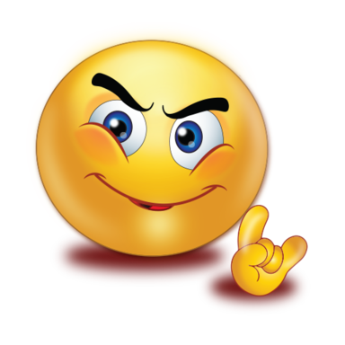 Evil Smile Hand Emoji