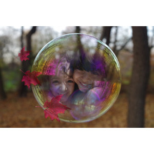 Autumn_soap_bubble photo effect