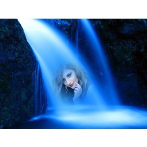 Blue Falls photo effect