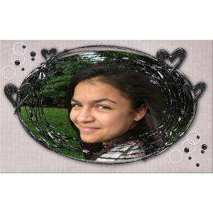 Your_picture_on_the_metal_frame photo effect